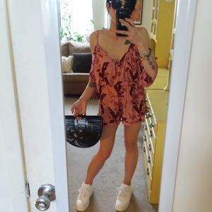 Topshop Floral Romper NWT